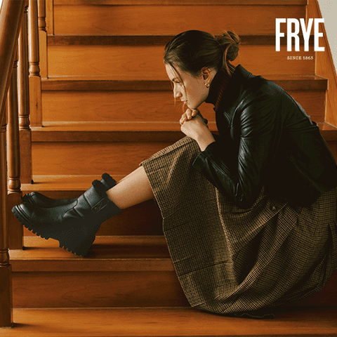 FRYE 이태리 램스킨 부츠(미들)