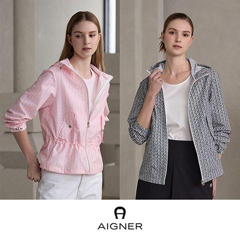 24SS AIGNER 로고패턴 썸머 재킷