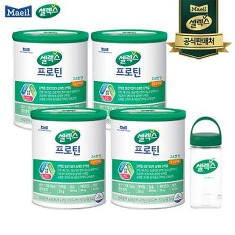 New 셀렉스 프로틴 고소한맛 4캔+보틀 1개