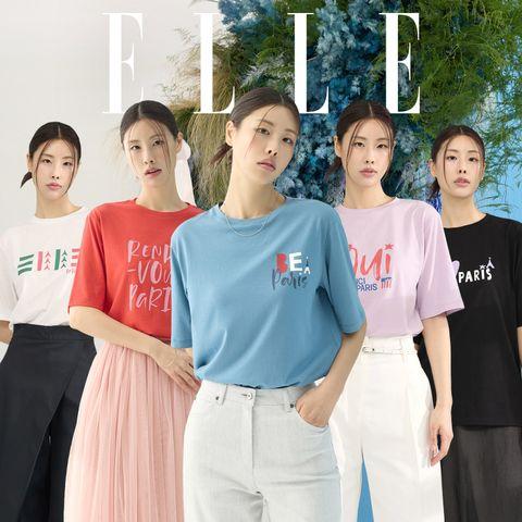 ★핫썸머 필수★엘르[ELLE] 이지 티셔츠 5종