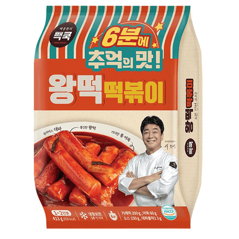 [빽쿡] 왕떡 떡볶이 413g x 4개