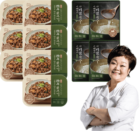 이혜정의 아주 맛있는 한우 불고기 200g 7팩 + 쉿 비밀육수 4팩